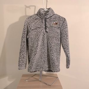 Ladies 3/4 zip fleece, Oregon ducks collegiate apparel